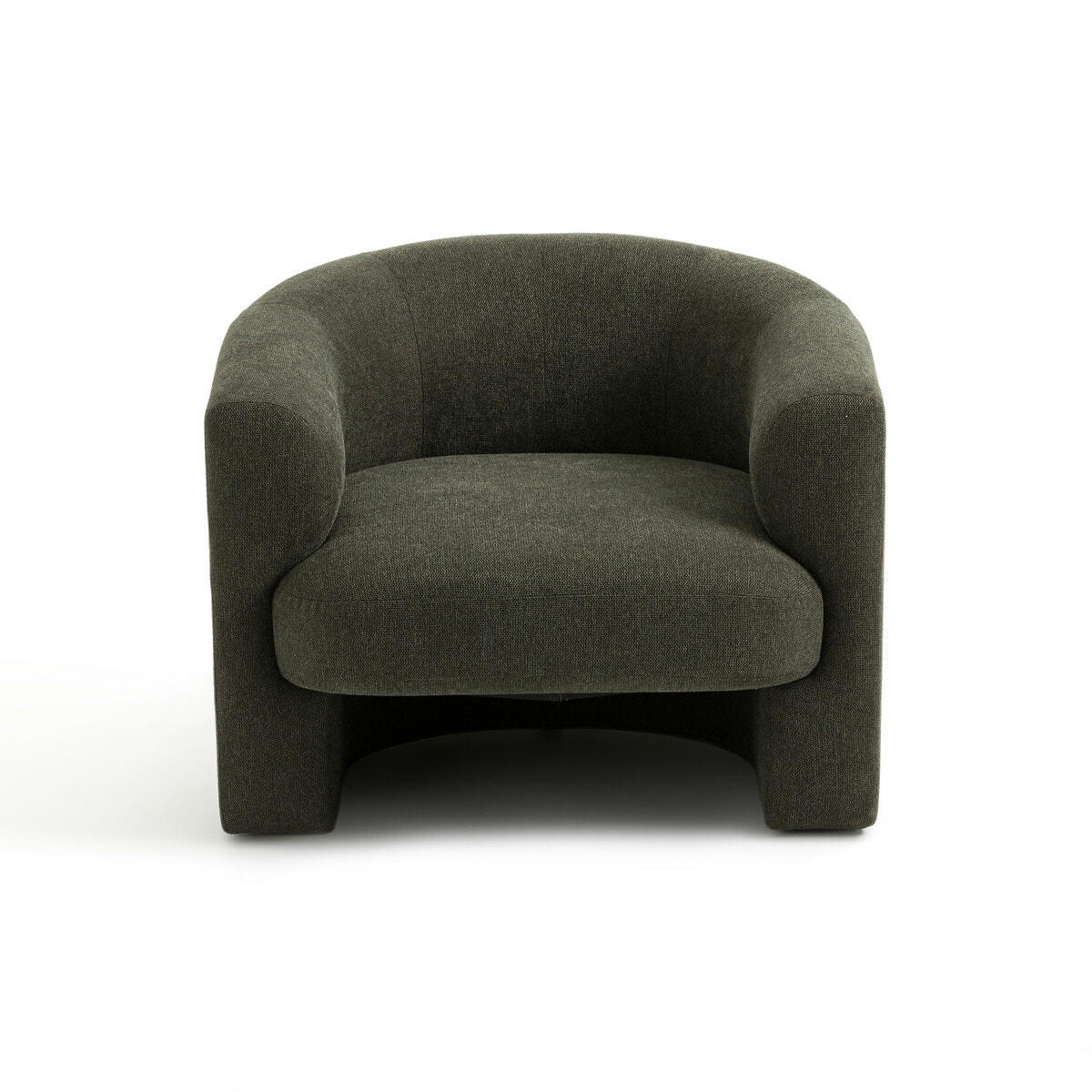Fauteuil rétro tissu texturé, Nolami