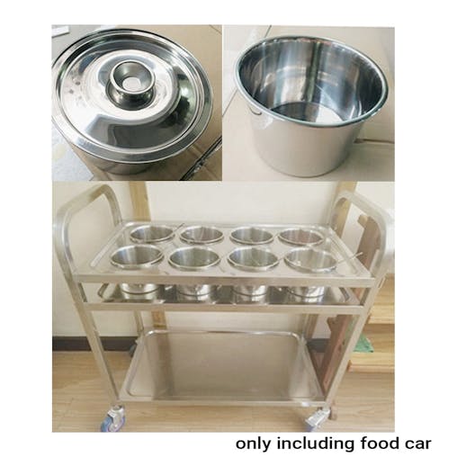 SOGA 2X 2 Tier Stainless Steel 8 Compartment Seasoning Trolley