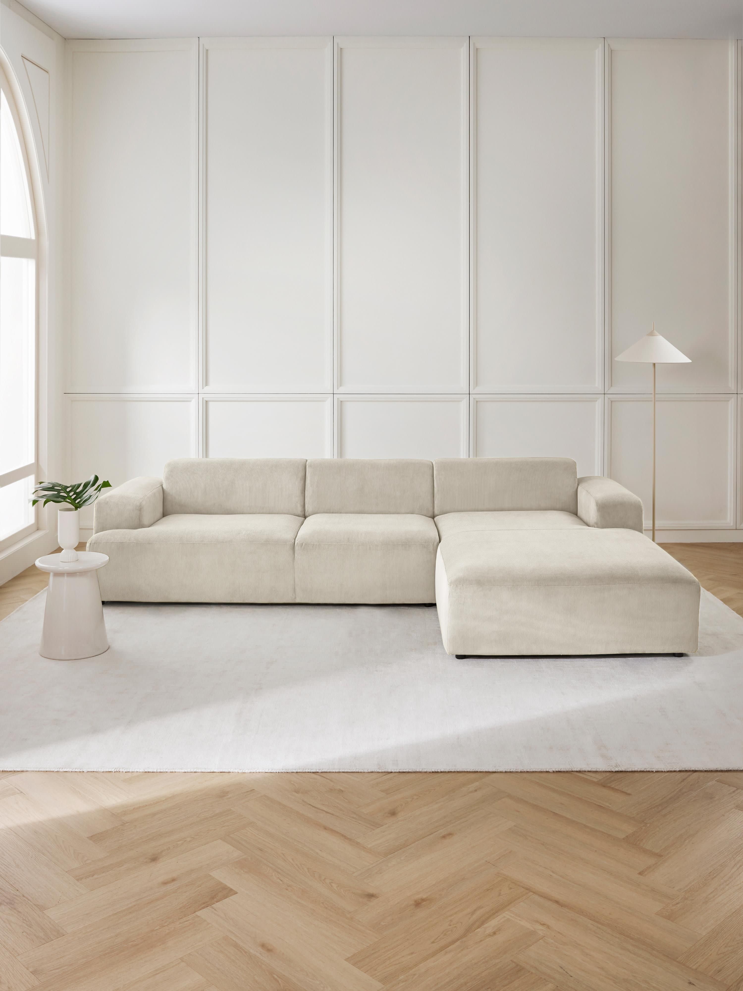 Cord-Ecksofa Melva (4-Sitzer)