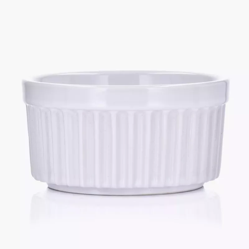 Kokilka DUKA BRULEE 11 cm biała ceramika