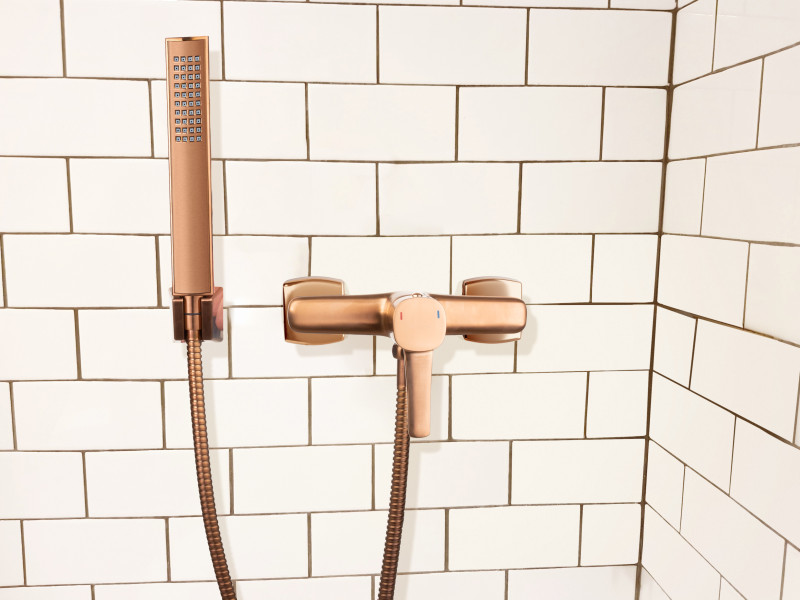 Bateria Prysznicowa Glamour Invena Trend Miedź