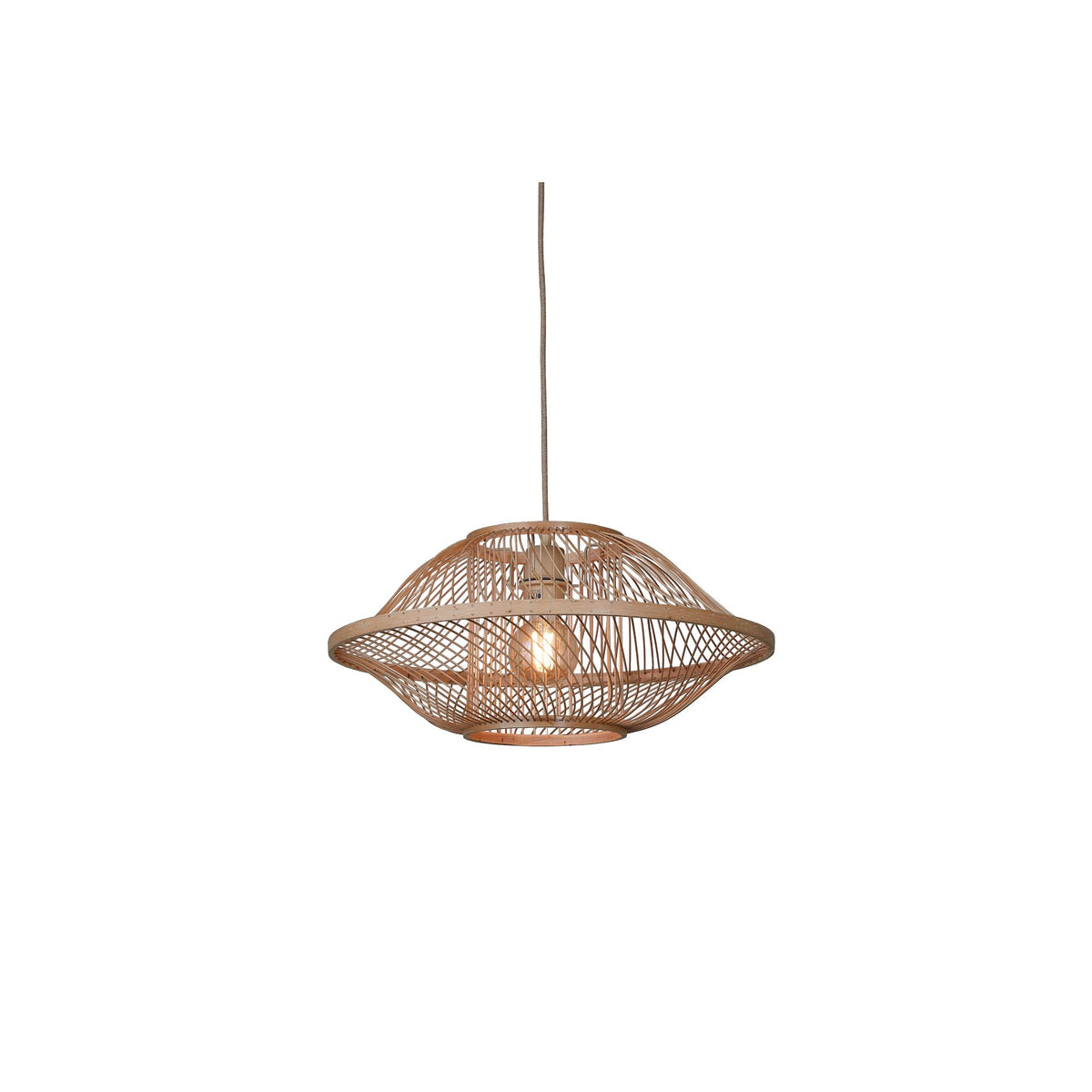 GOOD&MOJO hanglamp MAUI - bruin - Ø50cm
