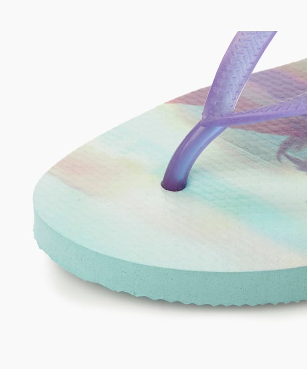 Fluoro Jelly Flip Flops Purple - Havaianas Fluoro Jelly Tropical Flip Flops