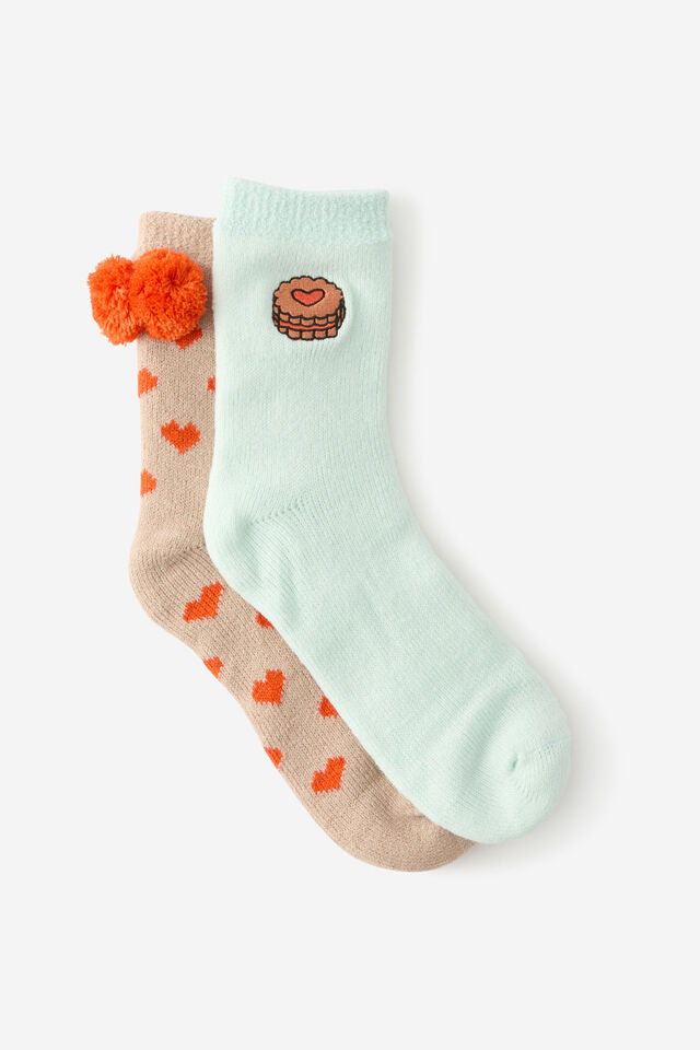 Bed Socks 2 Pk Gift Pack