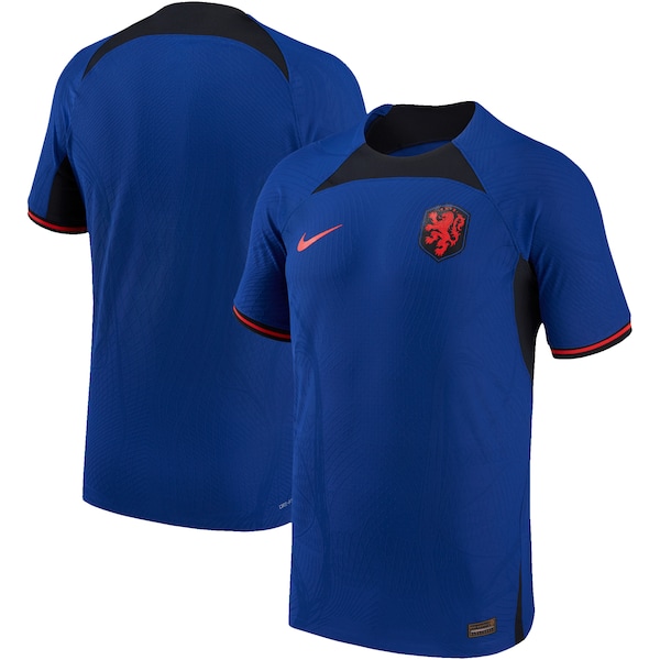 Netherlands National Team Nike 2022/23 Away Vapor Match Authentic Blank Jersey - Blue