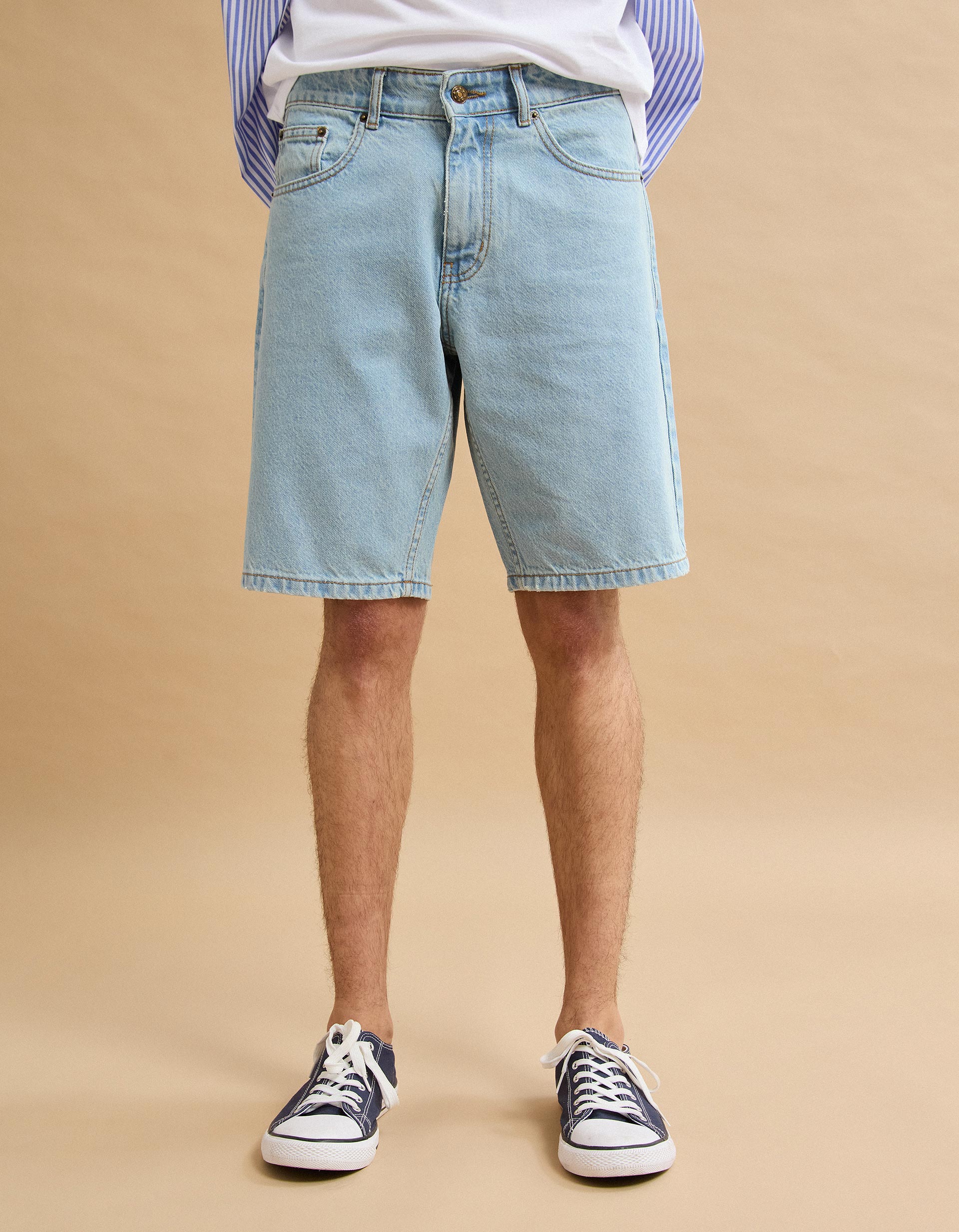 Calções de Ganga, Homem, Azul Claro