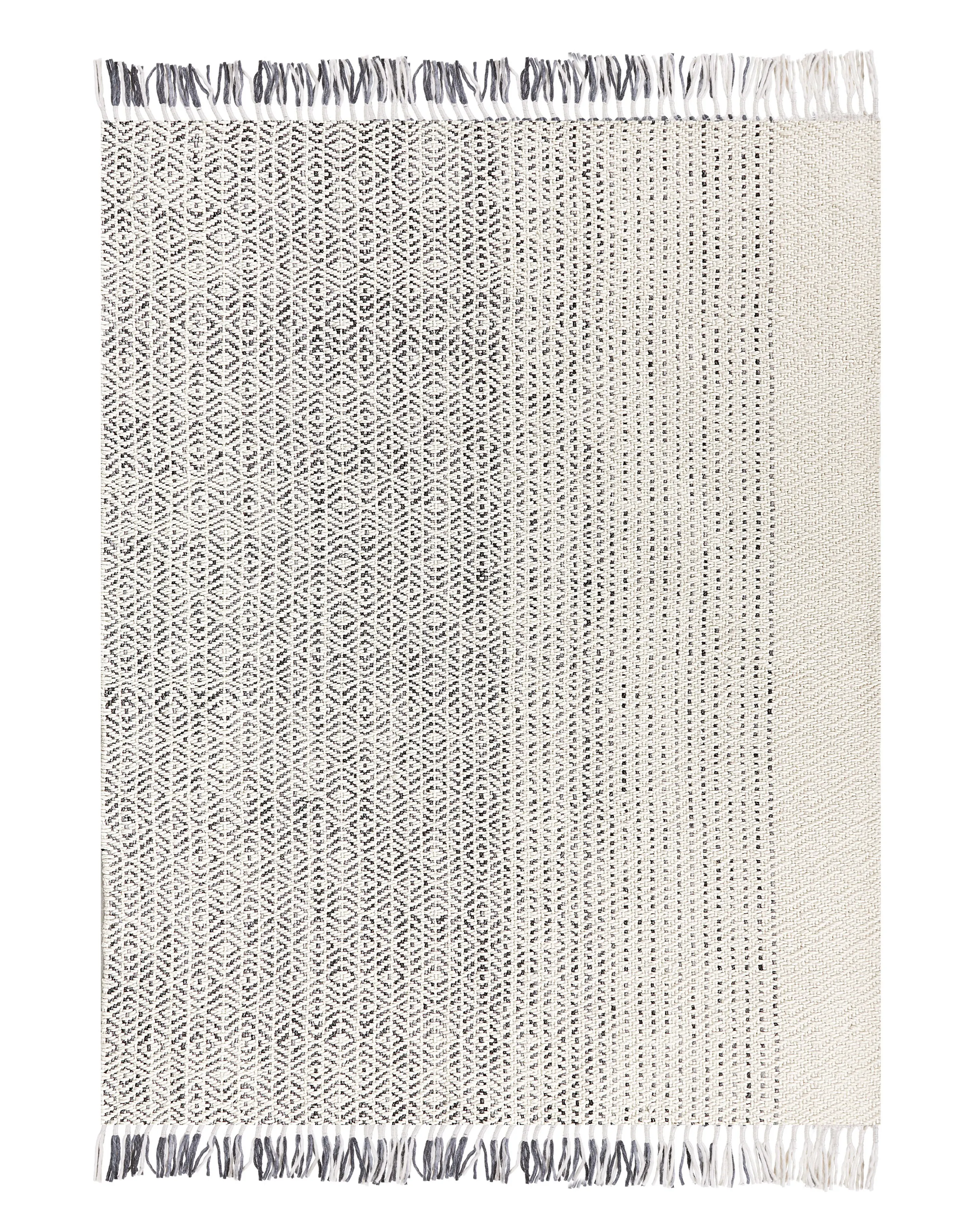 Rug OMERLI White 140 x 200 cm Wool