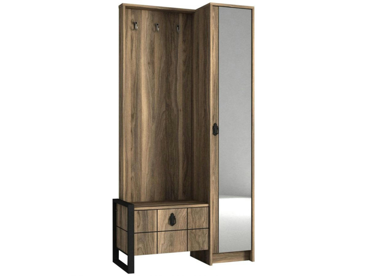 HANNA - HANNA Meuble d'entrée noyer