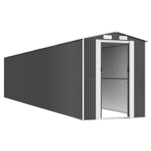 NNEVL Garden Shed Anthracite 192x1021x223 cm Galvanised Steel