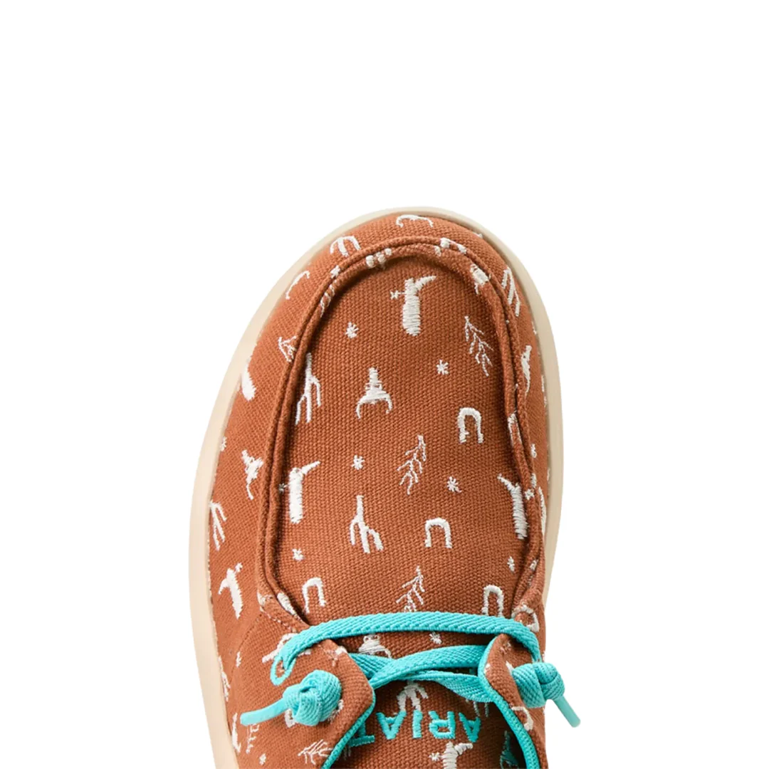 Женские слипоны Ariat Hilo Western Graphic Burnt