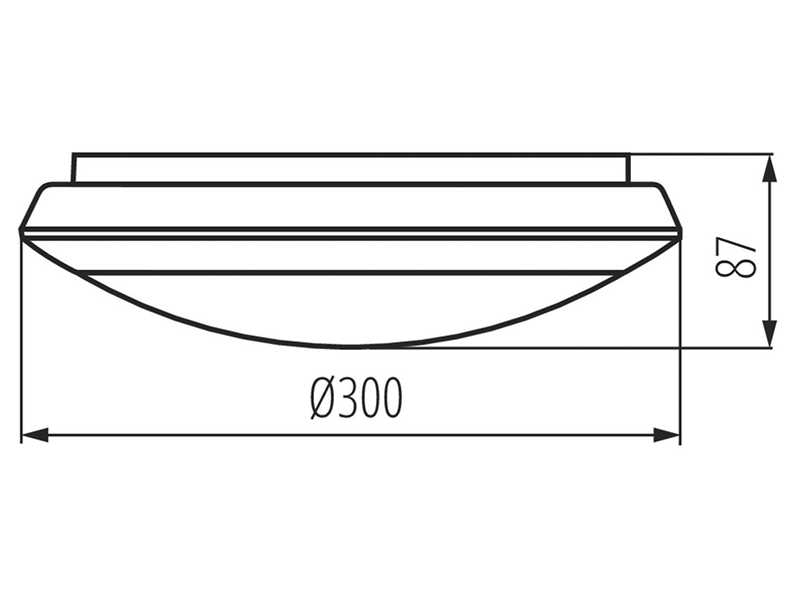 Oprawa techniczna Daba N LED 30 cm biała