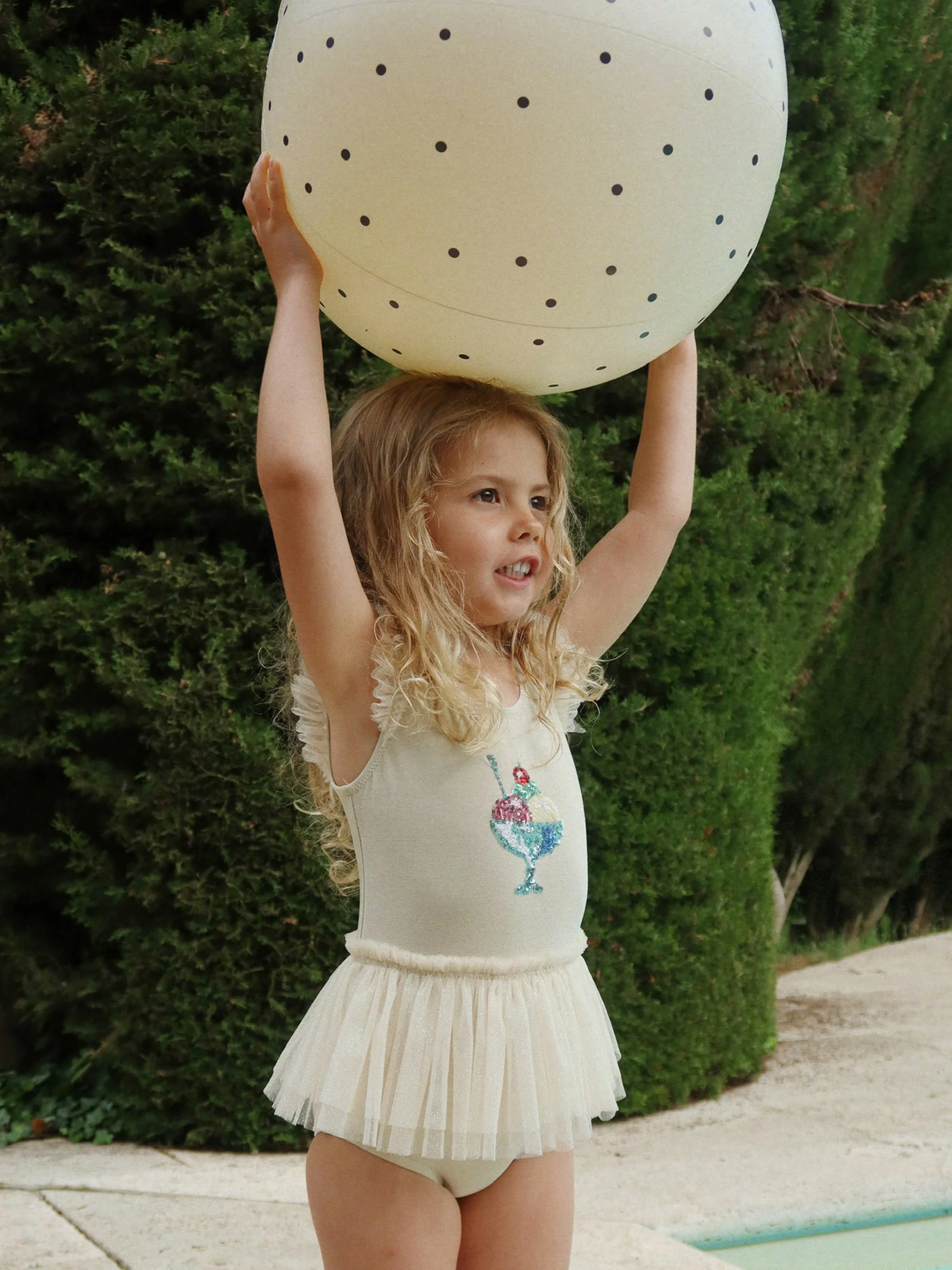 Strandball Navy Dot