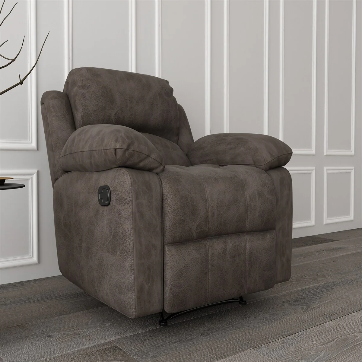 Vintage Style Retro Style Gliding Reclining Accent Chair For Home,Living Room，Coffee