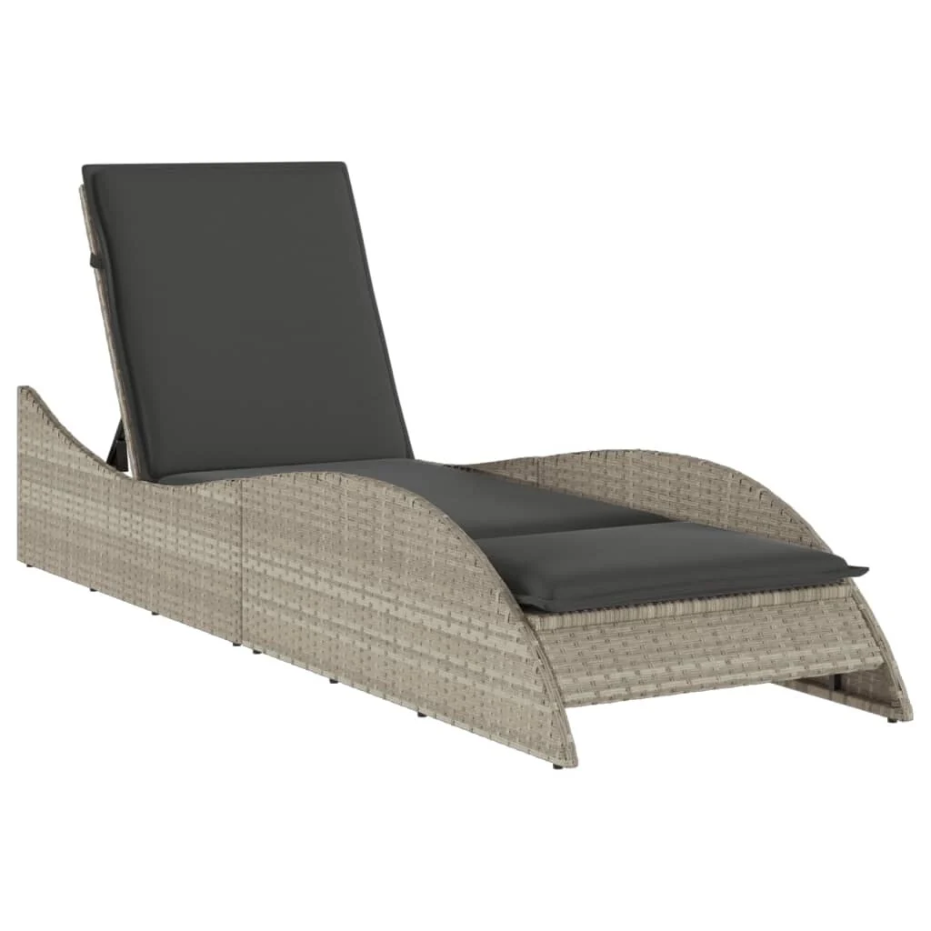 vidaXL Patio Sun Lounger Light gray - 23.6 x 80.7 x 28.7/ 1