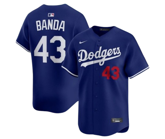 Anthony Banda Los Angeles Dodgers Nike Alternate Limited Player Jersey – Royal