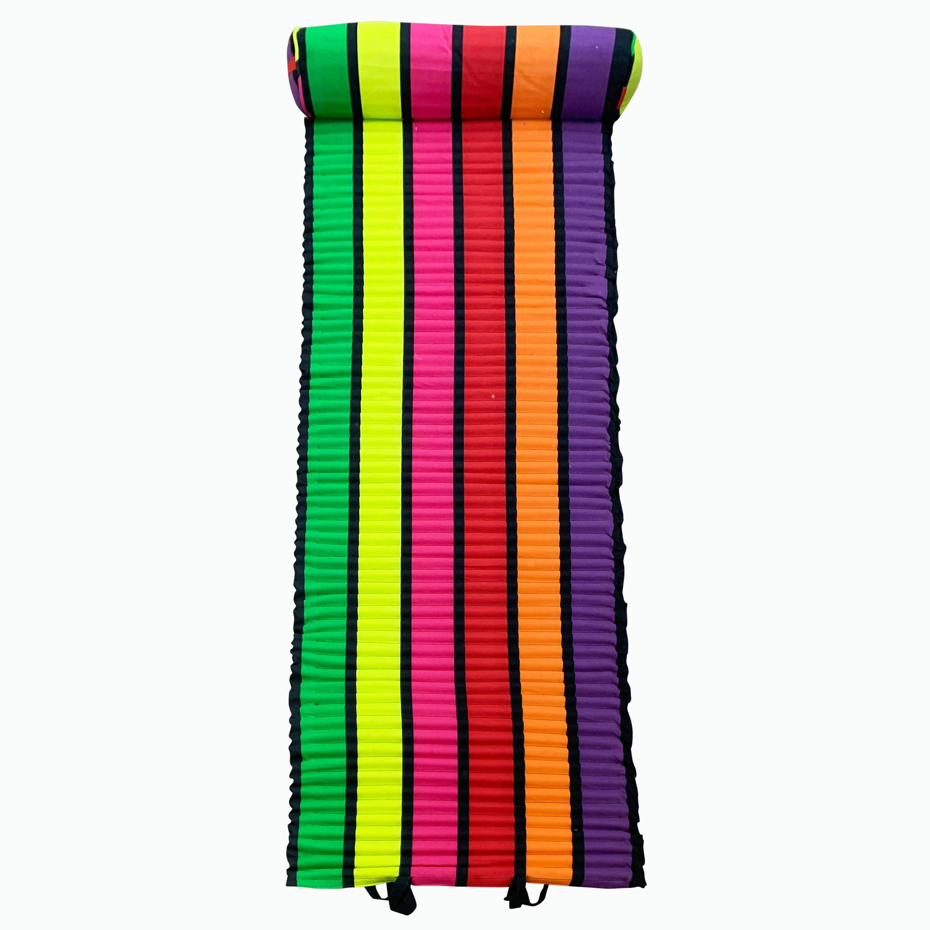 MATELAS POUR BAIN DE SOLEIL - Matelas de plage "Happy fresh"  multicolore 60 x 180