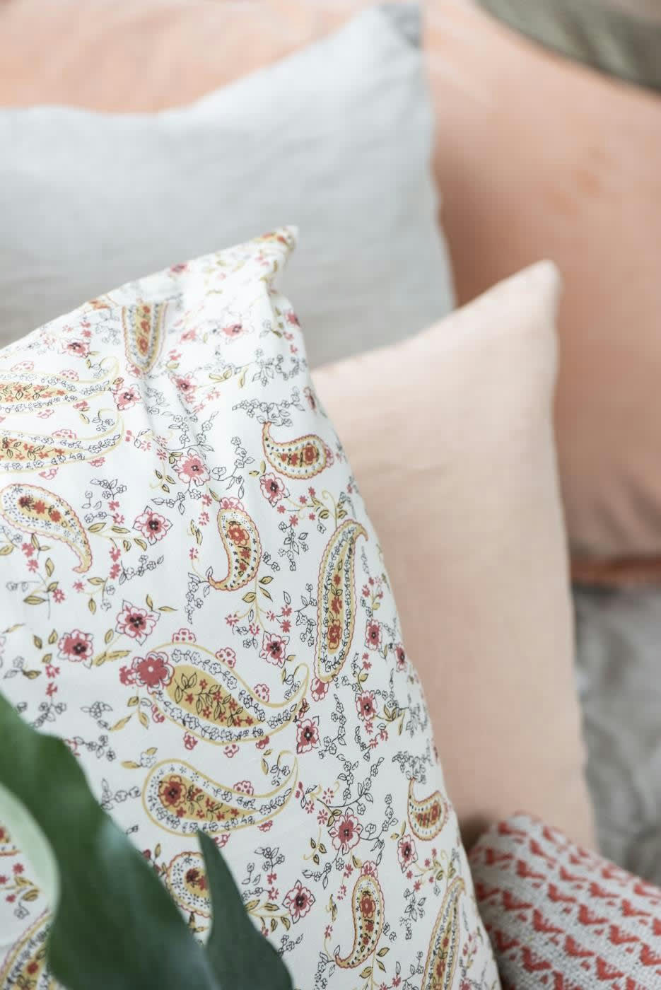 - Coussin Coton Multicolore 50X50