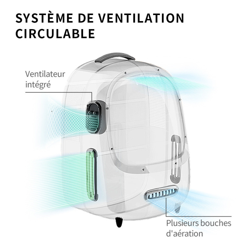 Sac de voyage pour chien et chat Breezy 2 vert PETKIT