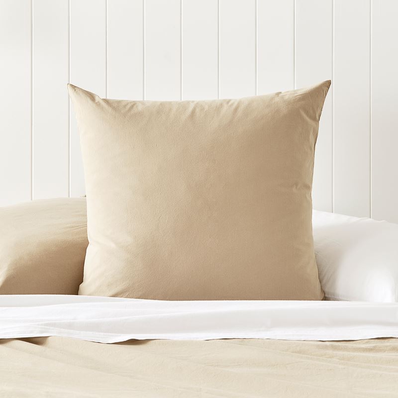 Stonewashed Cotton Sesame Quilt Cover Separates