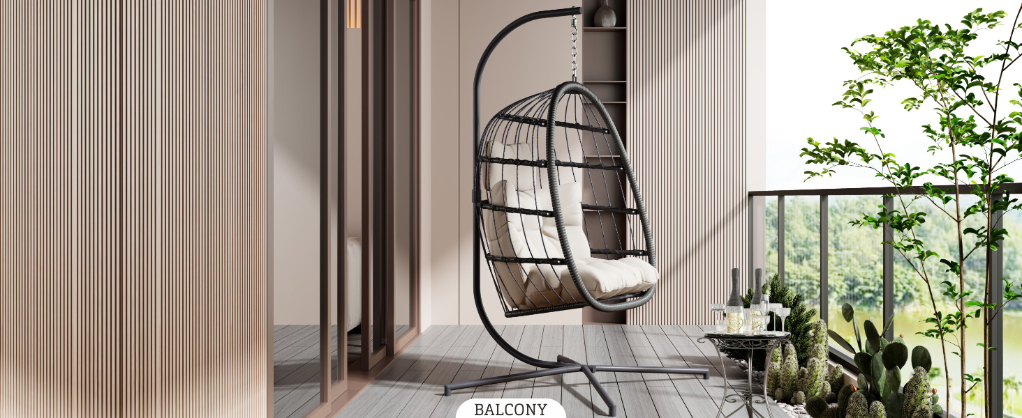 indoor egg chair with stand