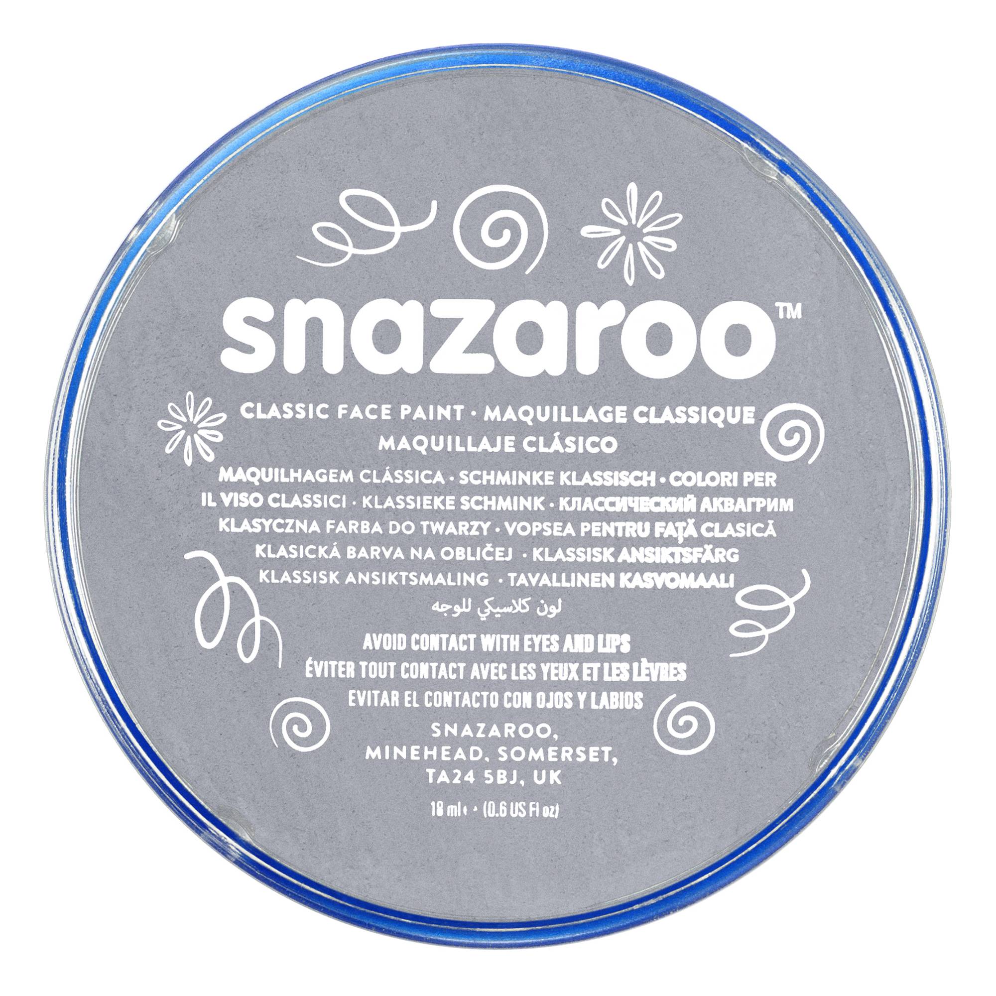 Snazaroo Dark Grey Face Paint Compact 18ml