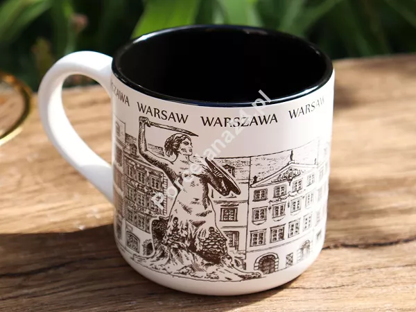 Kubek 0,32 L Warszawa Syrenka Omel - Czarny 31.KLWAS-C