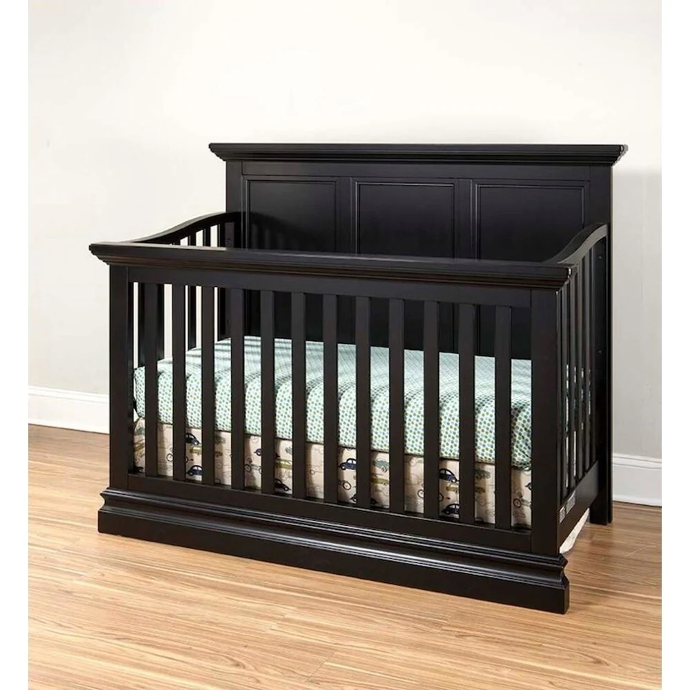 Taylor & Olive Harbor Ridge Black Panel Convertible Crib