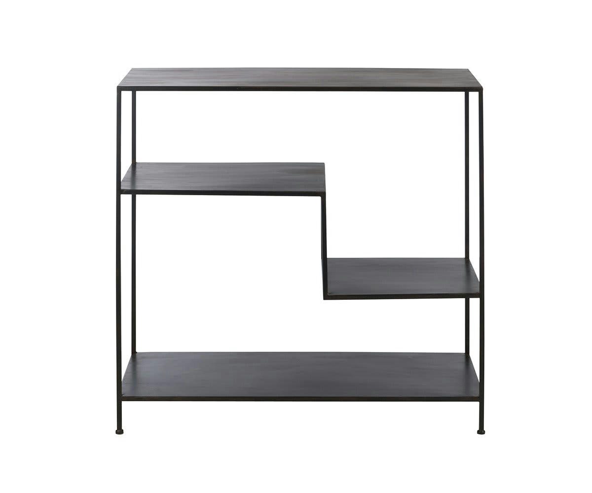SAX - Console minimaliste en métal noir