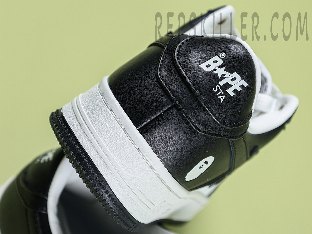 A BATHING APE BapeSta Black White Low Sneakers
