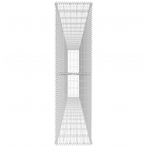 NNEVL Gabion Wall with Cover Galvanised Steel 600x50x200 cm