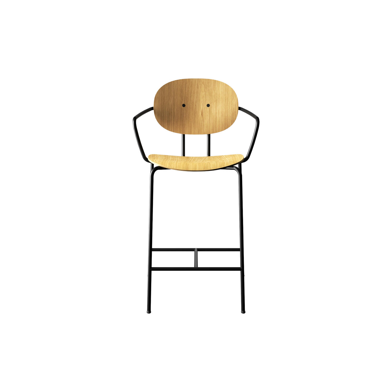 PIET HEIN Counter Chair with Arms, olieret eg