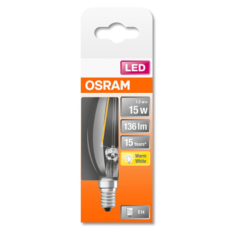 LYSPÆRE OSRAM ST CLAS B LED E14 1,6W