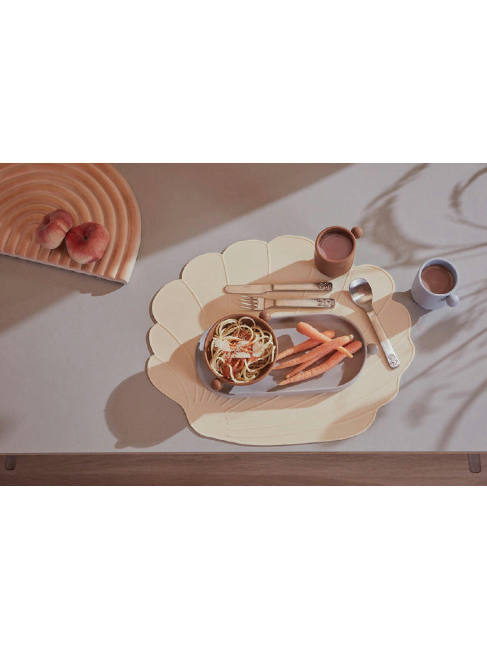 RAINBOW - Sets de table rose en silicone H0,2x34x41cm