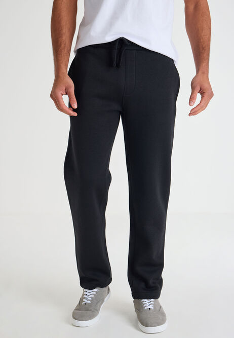 Mens Black Straight Leg Jogger