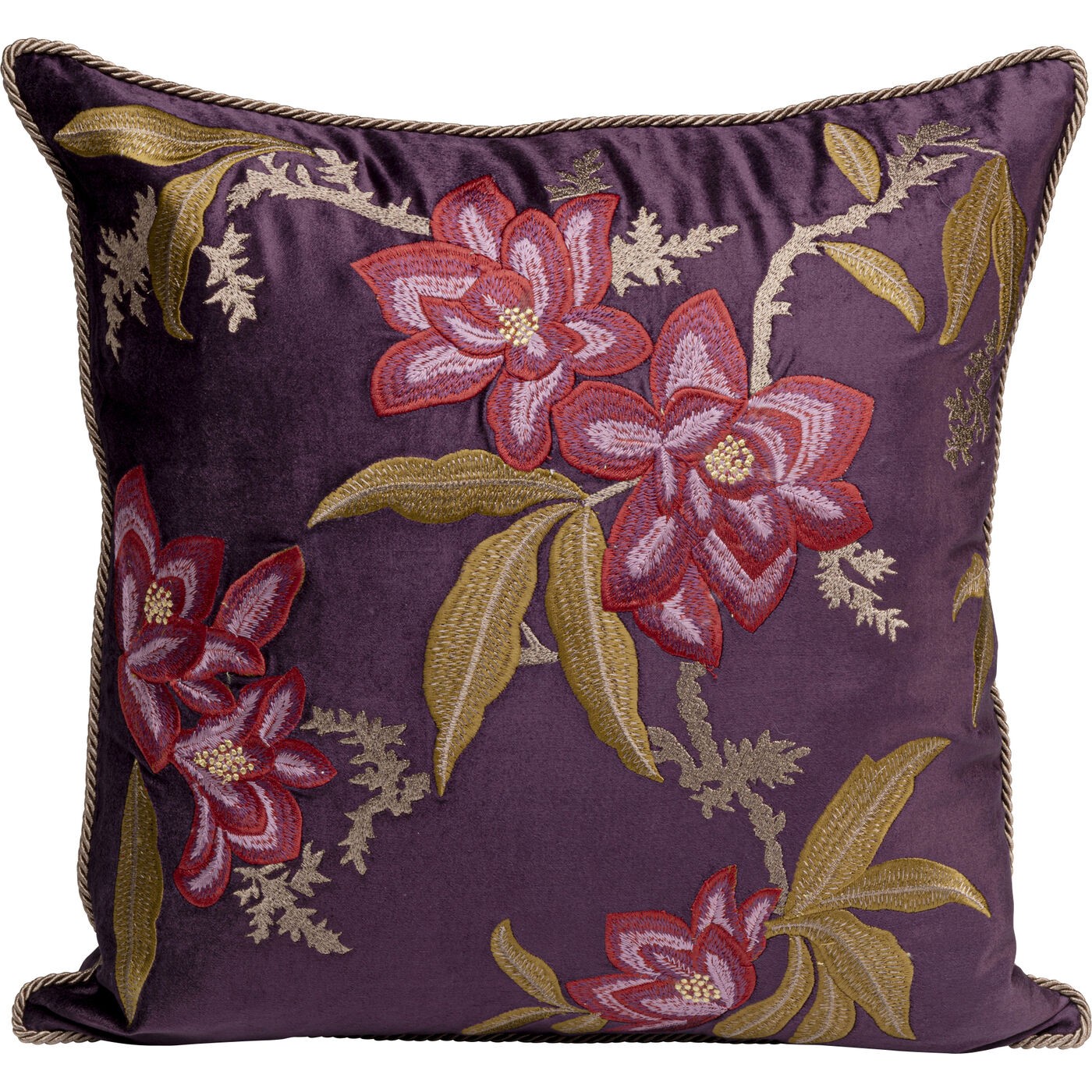 Kare Design Kussen bloemen paars