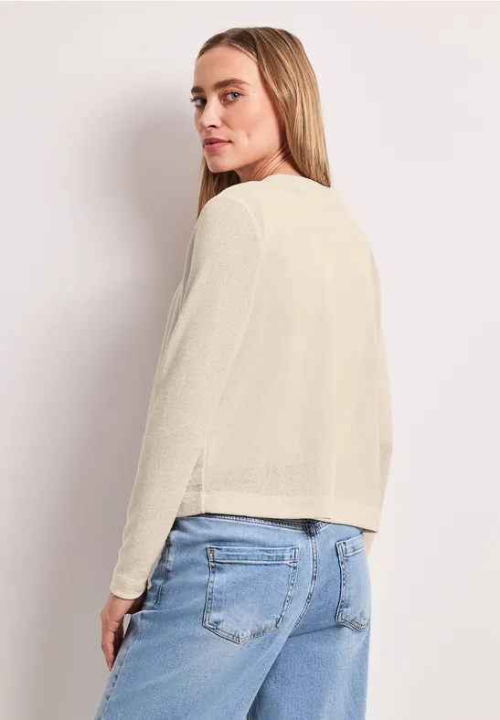 Langarm Jacke in offener Passform