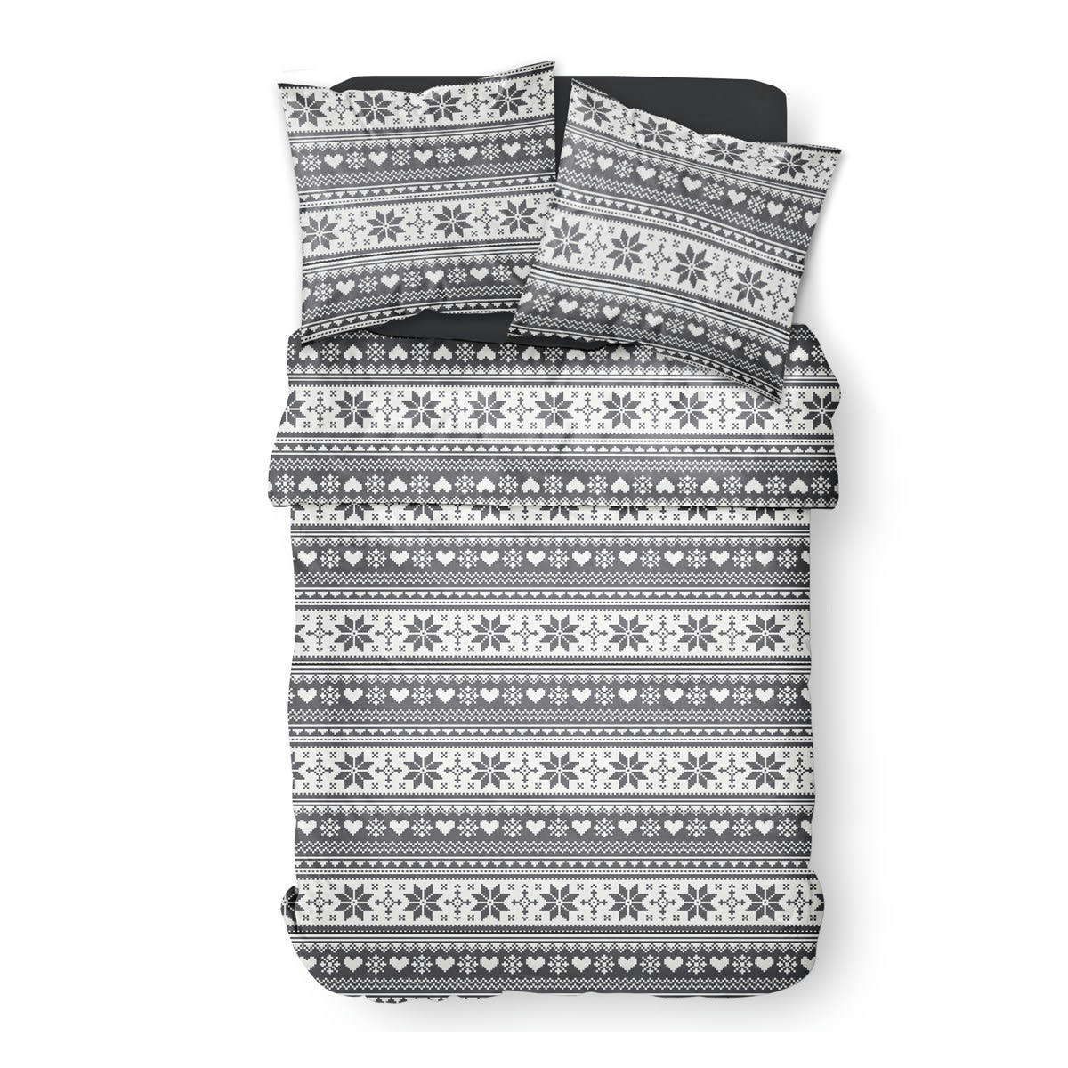 - Parure de lit en Coton Blanc 240x260 cm