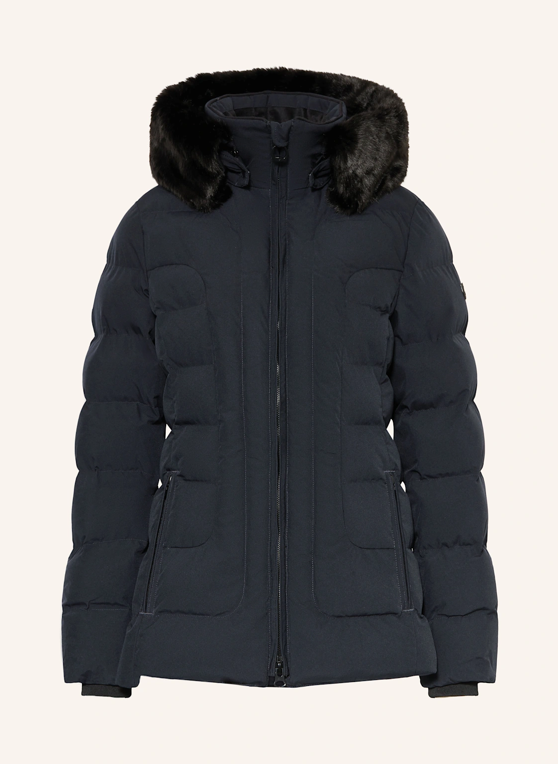 WELLENSTEYN Steppjacke BELVITESSE MEDIUM mit DUPONT™ SORONA®-Isolierung und abnehmbarem Kunstpelz