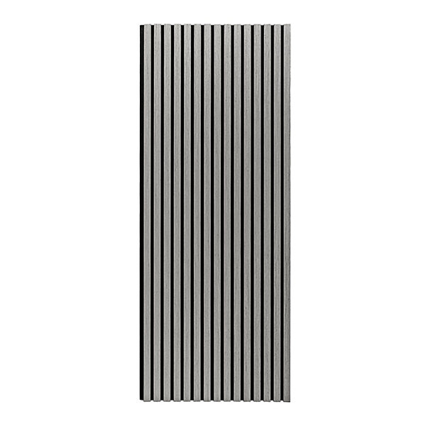 Beethoven - Lot de 4 panneaux acoustiques à lattes en bois 150x60 cm, gris