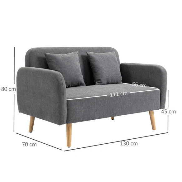 Sofa, Doppelsofa, LxBxH: 130 x 70 x 80 cm