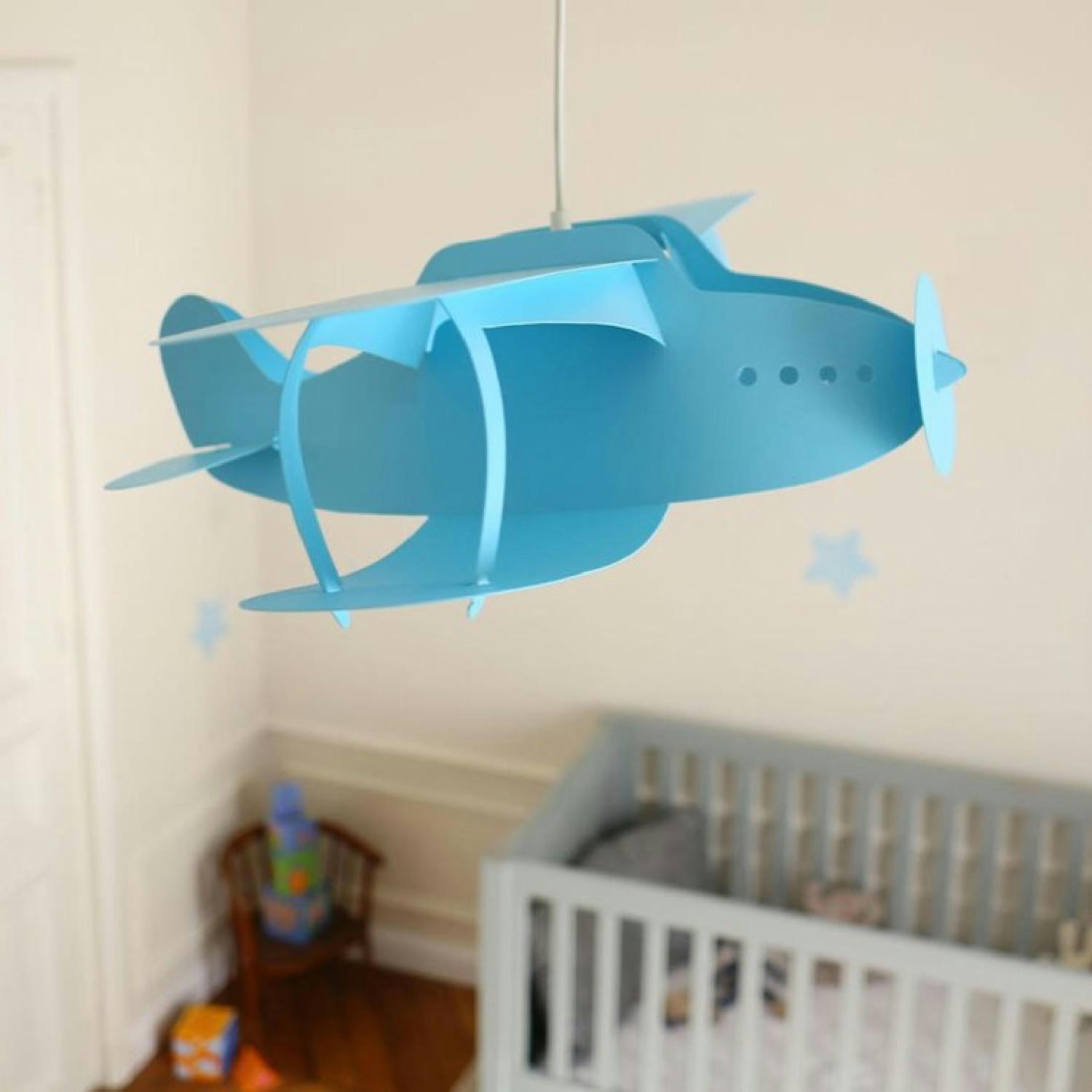 - Suspension enfants Avion Bleu 50cm