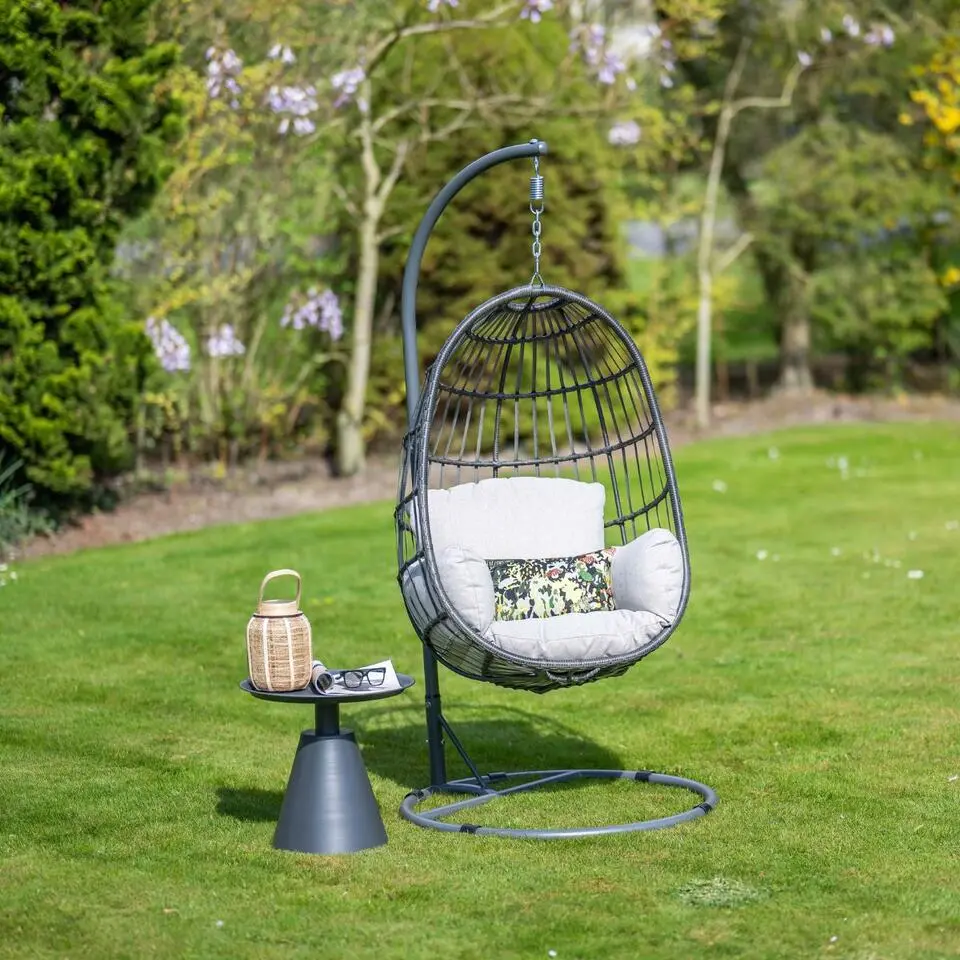 Garden Impressions Esmee hangstoel swing egg - donker grijs