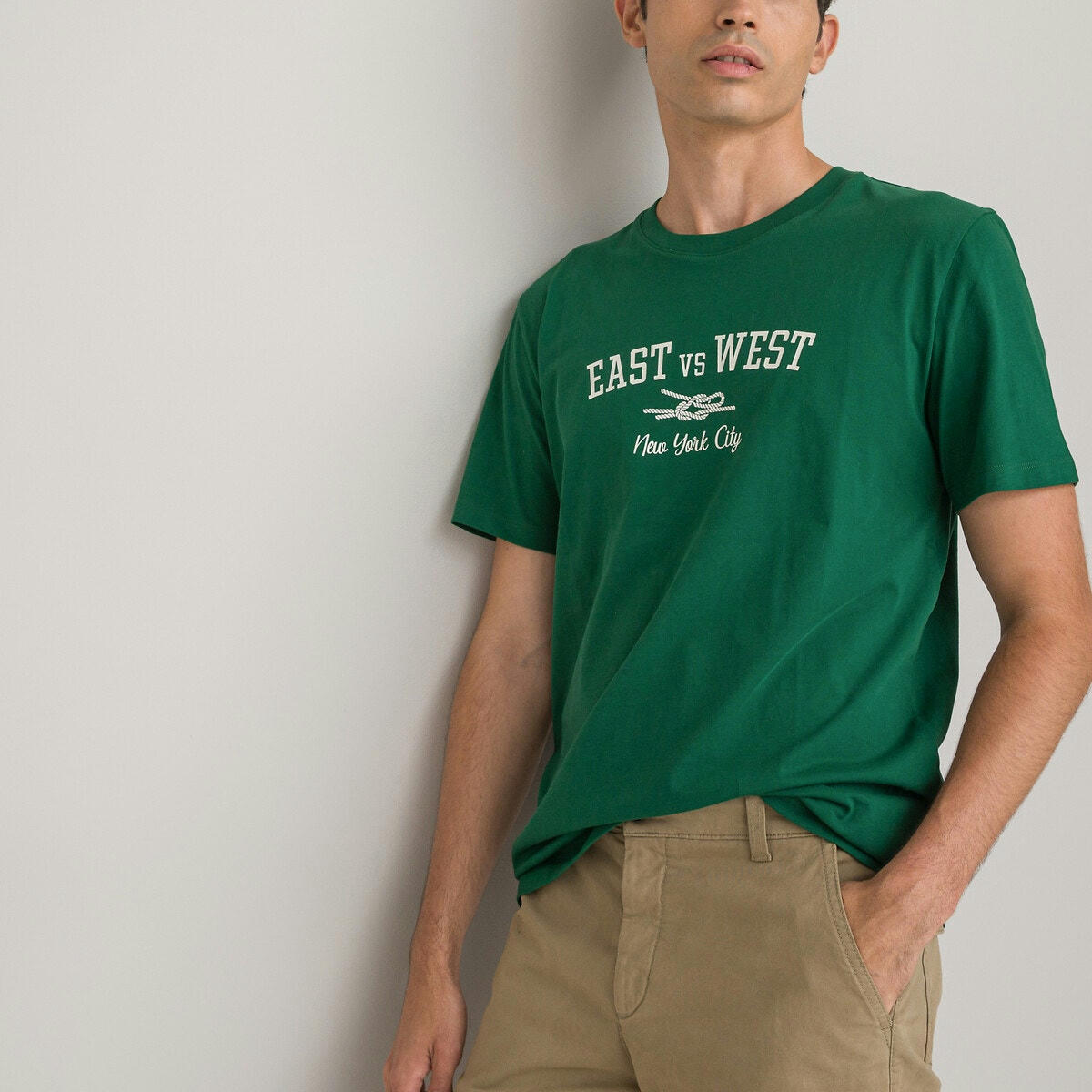 T-shirt col rond manches courtes