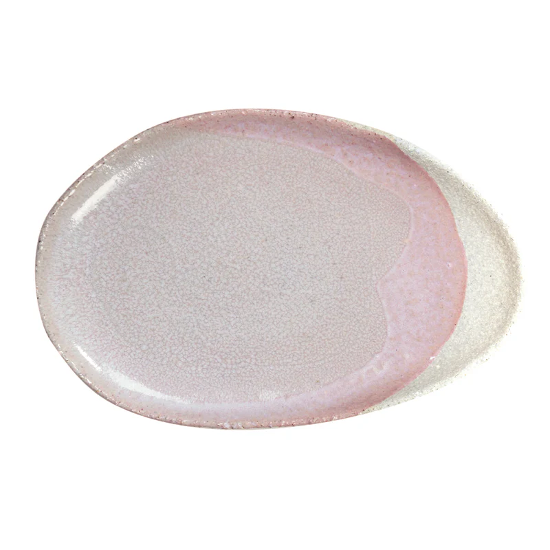plat ovale l rose