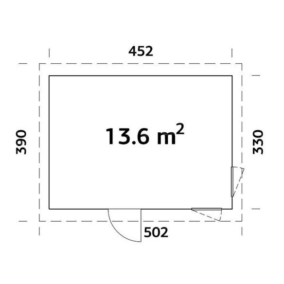 Elementhaus »Etta«, Holz, BxHxT: 502 x 294 x 330 cm (Außenmaße inkl. Dachüberstand)