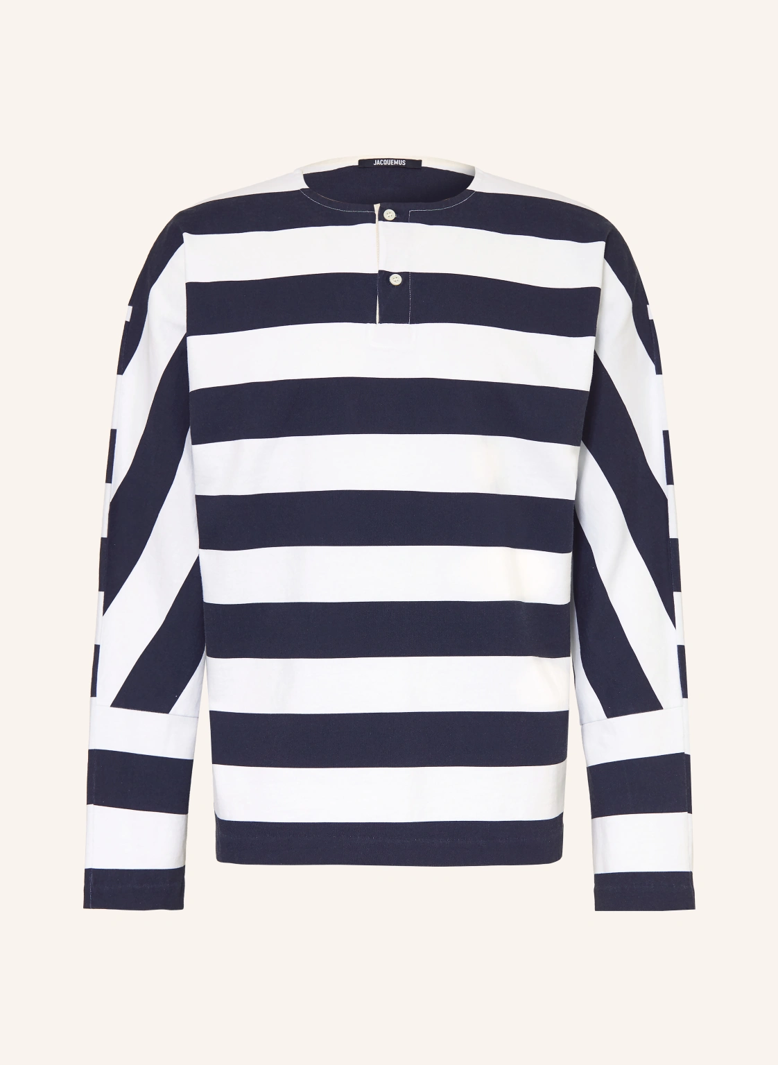 JACQUEMUS Henley-Shirt LE TSHIRT MARINIERE ML