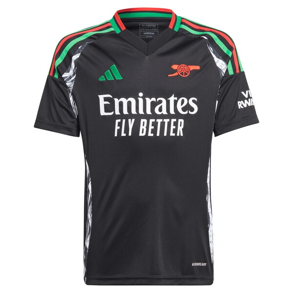 Arsenal adidas Youth 2024/25 Away Replica Jersey - Black