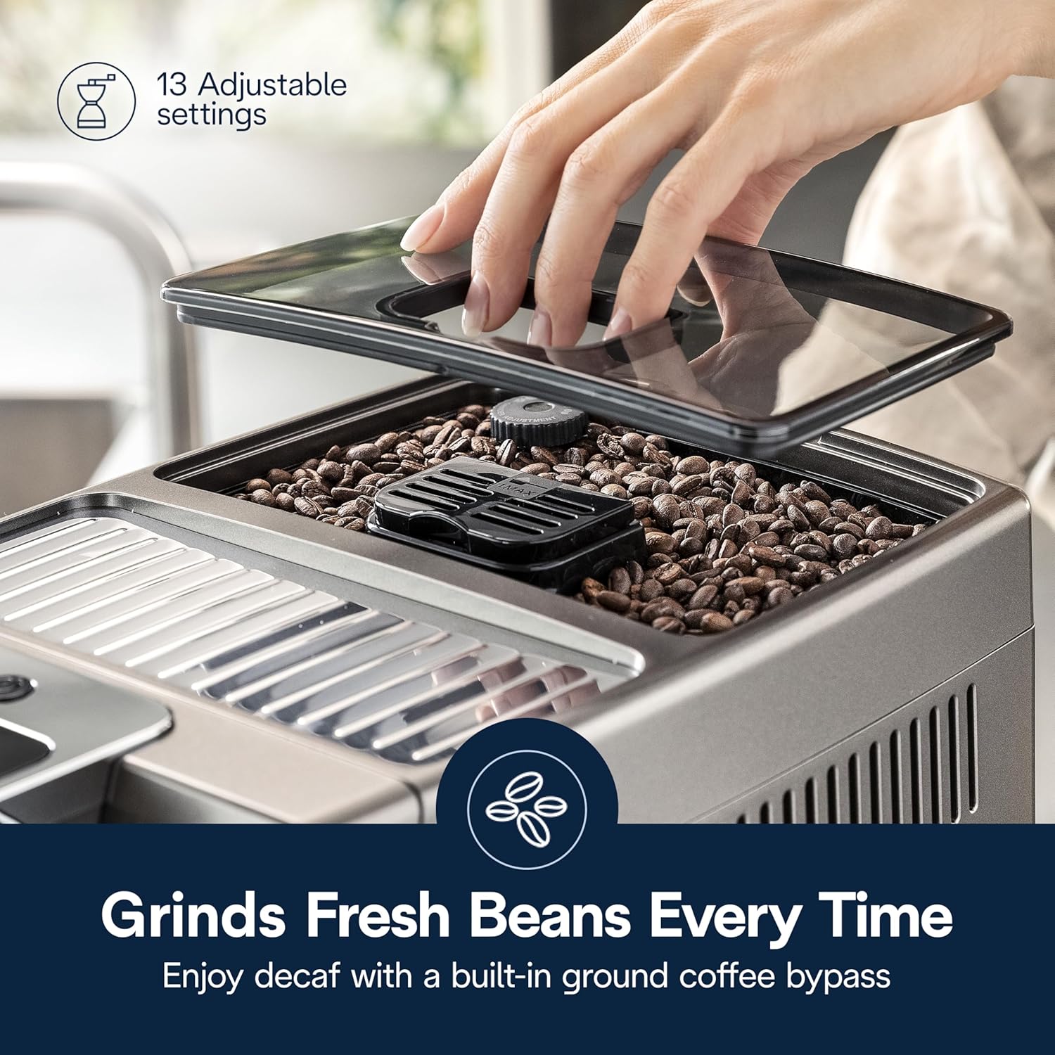 De'Longhi Dinamica Plus Connected Espresso & Coffee Machine