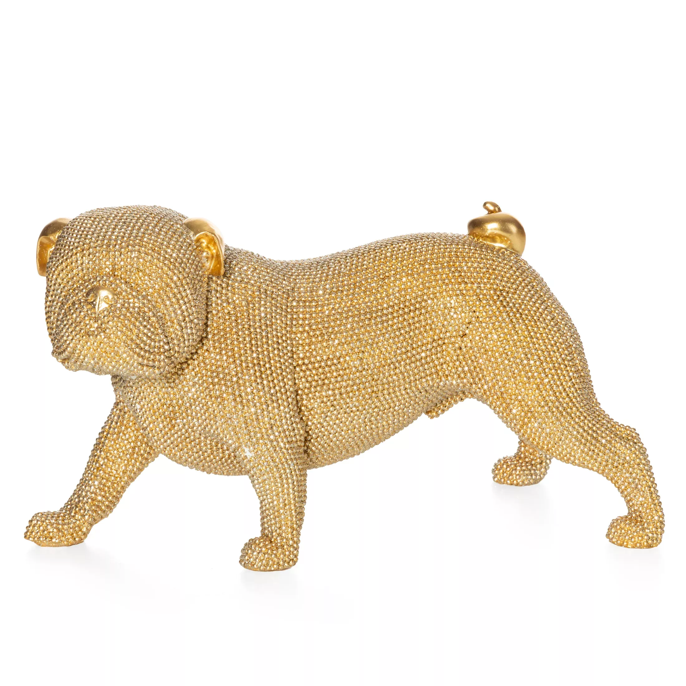 Figurka złota pieso drobnym strukturalnym wzorze 28x14x17 cm ELDO 2