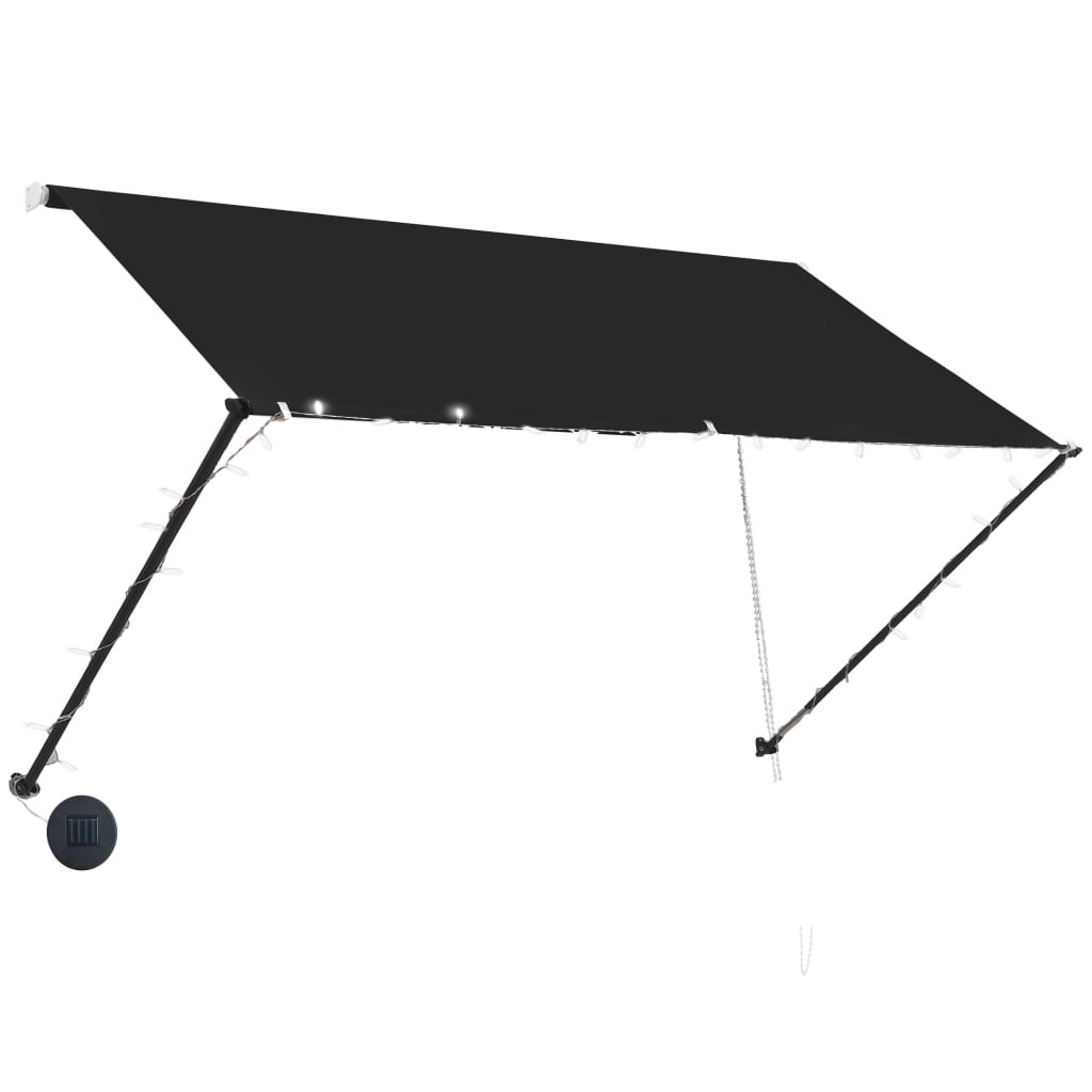 Markiza Tarasowa Balkonowa Ogrodowa Zwijana Zadaszenie LED 250 x 150 cm